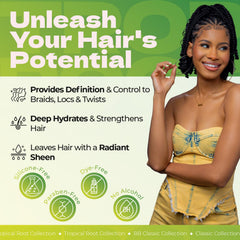 Textura suave de Bronner Bros Tropical Roots Twist Crema para distribución