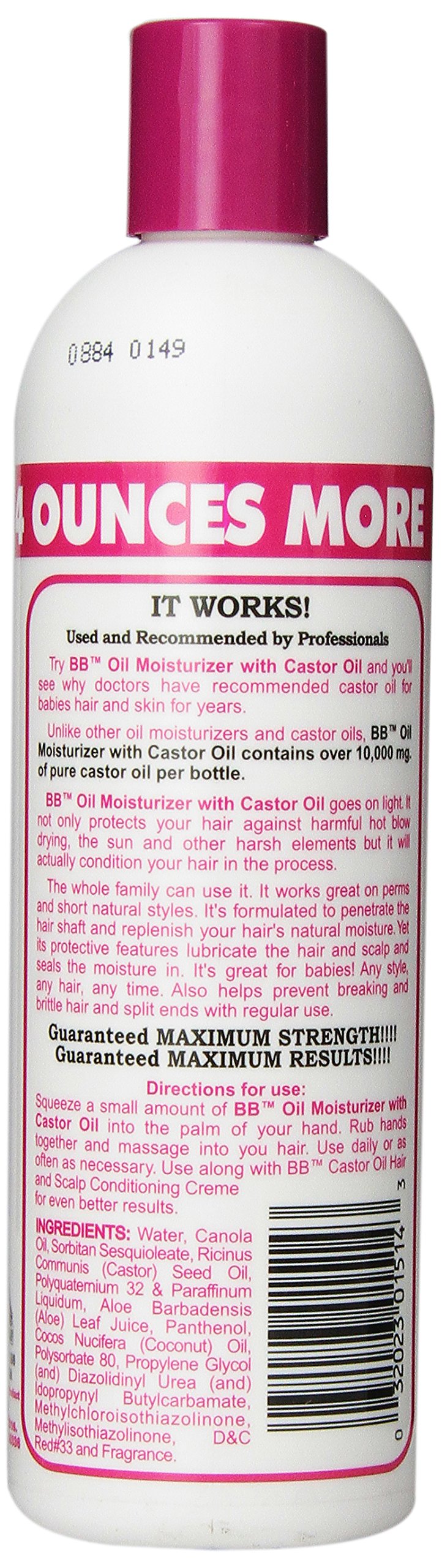 Bronner Bros BB Oil Moisturizer para cabello deshidratado aporta brillo y suavidad