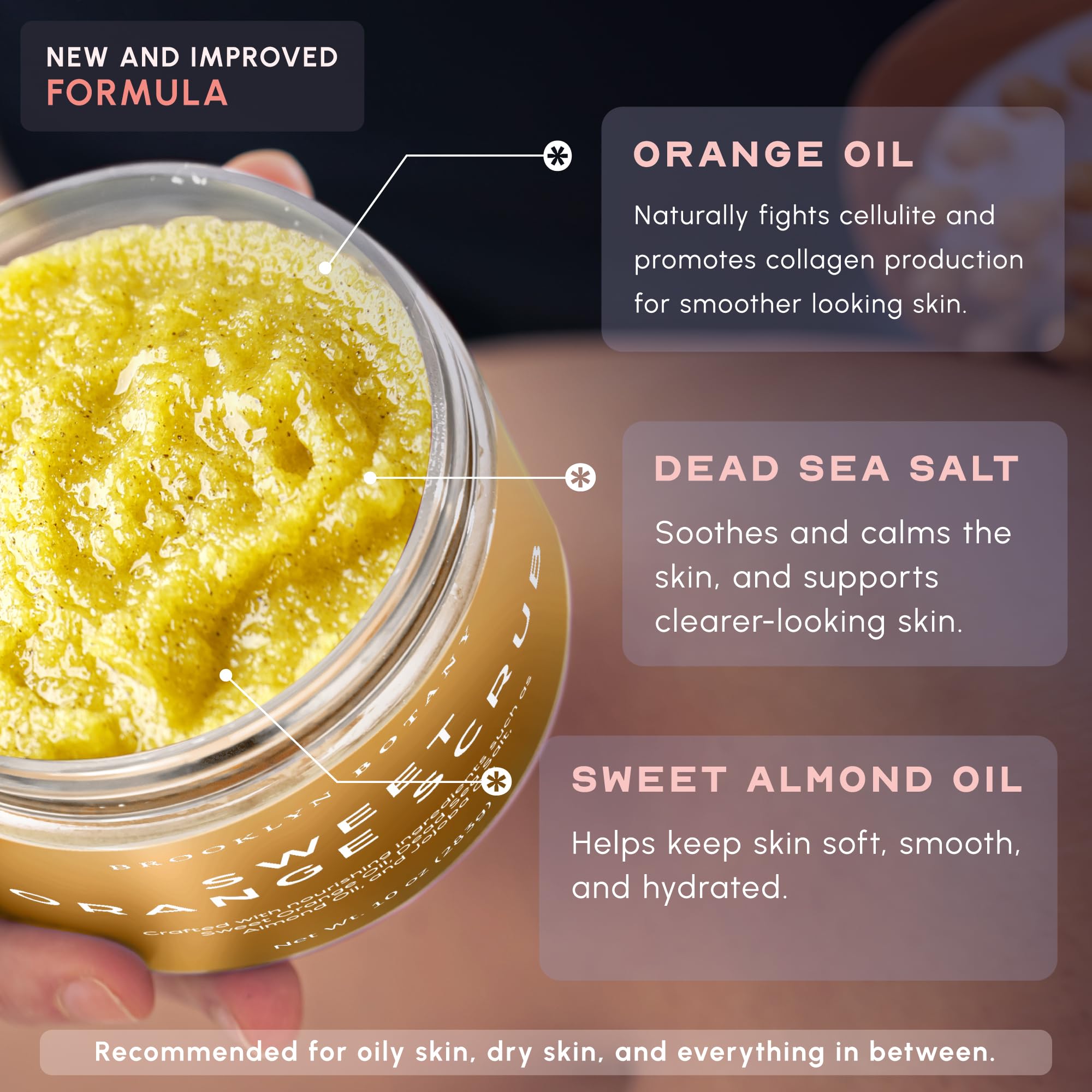 Exfoliante Brooklyn Botany para rostro y cuerpo, cuidado diario.