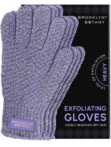 Brooklyn Botany guantes exfoliantes para baño, piel más suave tras cada uso.