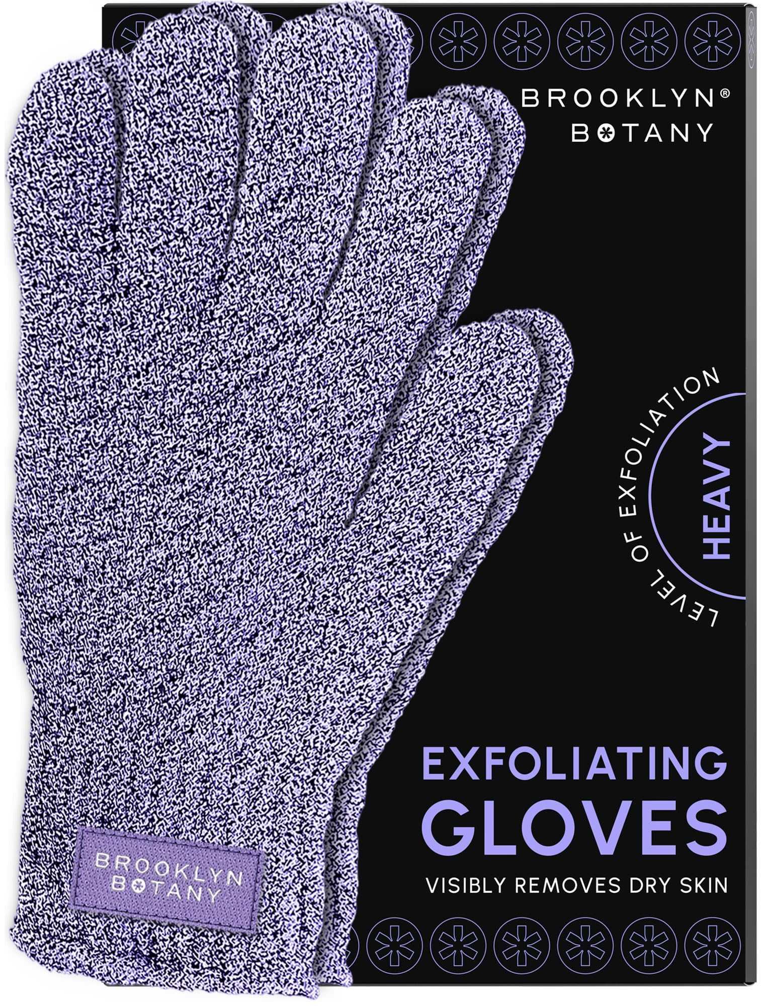 Guantes exfoliantes Brooklyn Botany para la ducha: exfoliación suave y renovación de la piel