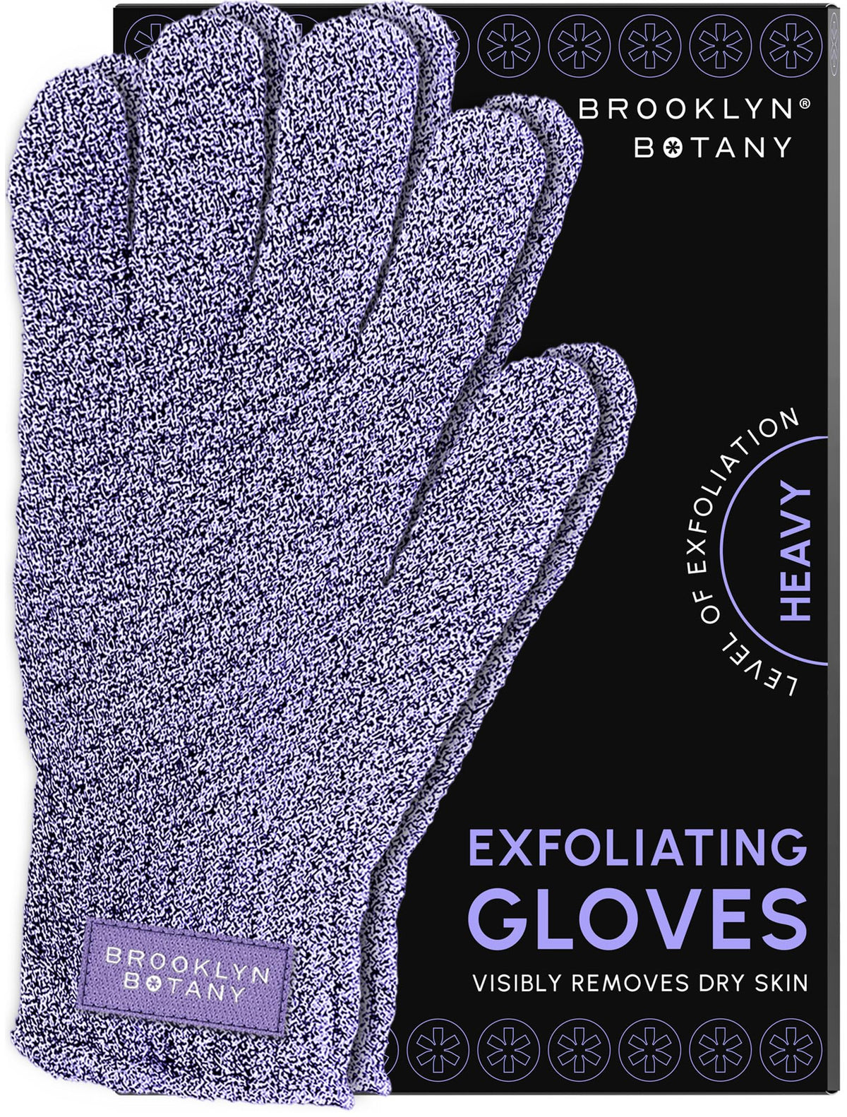 Guantes exfoliantes Brooklyn Botany para la ducha: exfoliación suave y renovación de la piel