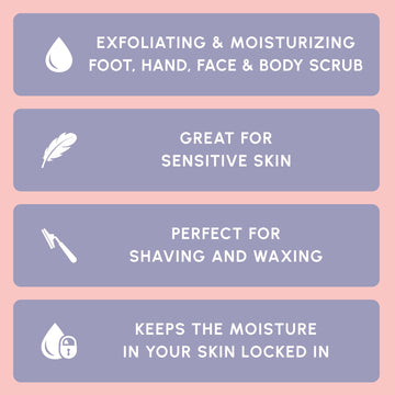 Brooklyn Botany Himalayan Salt & Stem Cell Scrub applied to face for gentle exfoliation