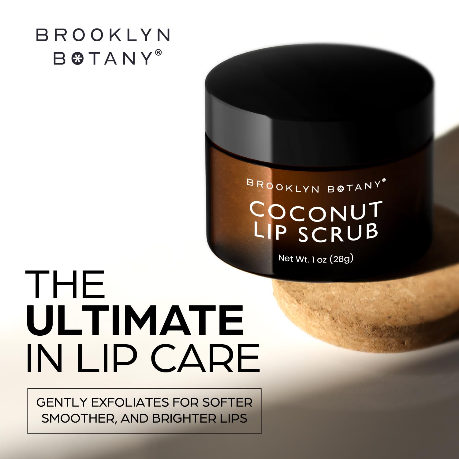 Brooklyn Botany Exfoliante labial: aroma coco fresco para una experiencia agradable.