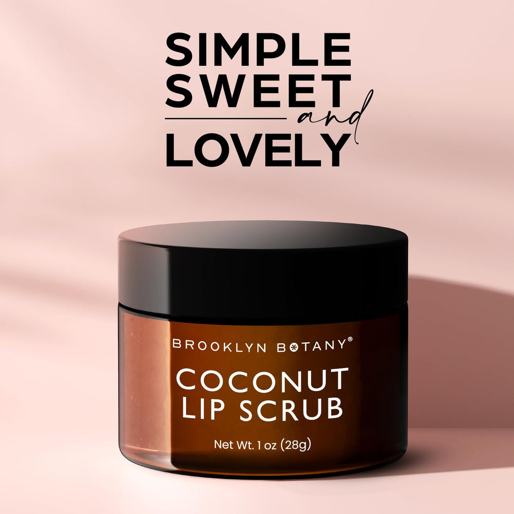 Brooklyn Botany Exfoliante labial: cuidado de labios secos y agrietados.
