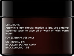 Brooklyn Botany Exfoliante labial: textura suave para piel de labios.