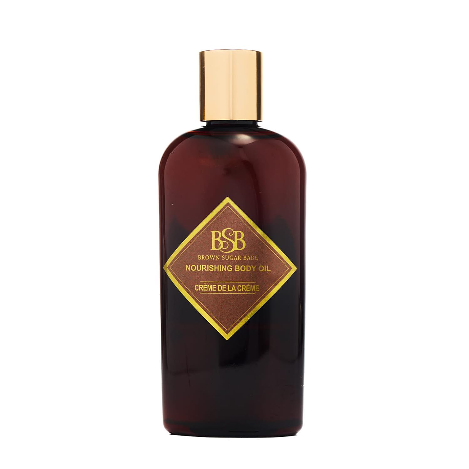 Brown Sugar Babe Crème de la Crème: flacon huile parfumée vanille et jasmin, hydratation durable.