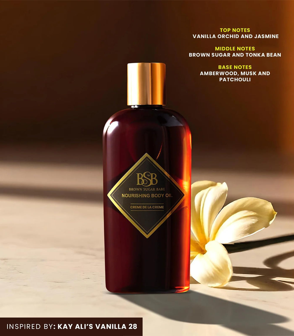 Parfum Brown Sugar Babe, vanille et jasmin se dépose en douceur.