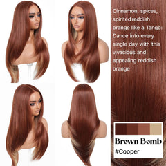 BrownBomb Cooper Blond uso rápido en segundos sin pegamento