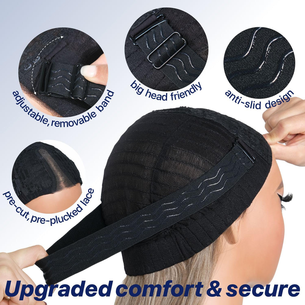 BrownBomb dark blue wig care-ready design supports quick storage and maintenance