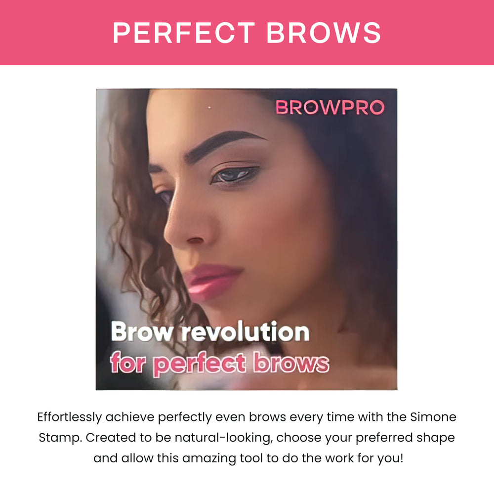 BrowPro Simone: sello cejas rectas para simetría rápida y natural.