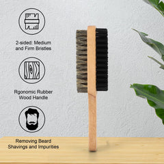Brrnoo cepillo de barba, mango ergonómico para mejor control.