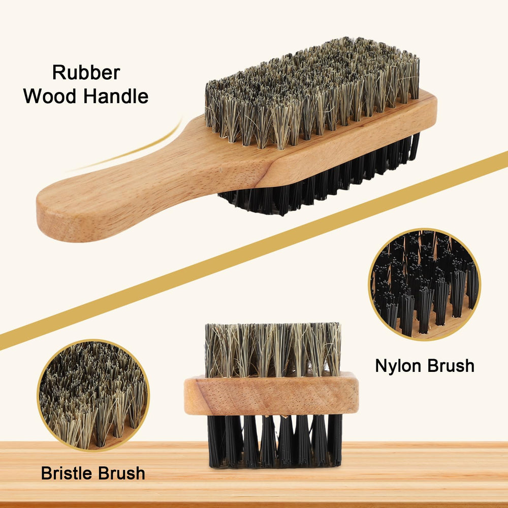 Brrnoo cepillo de barba, lado nylon, desenreda sin tirar.