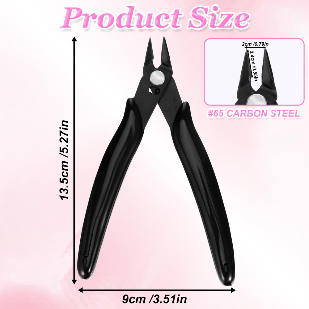 Bruislard tijeras negras para uñas, mango ergonómico y control preciso.