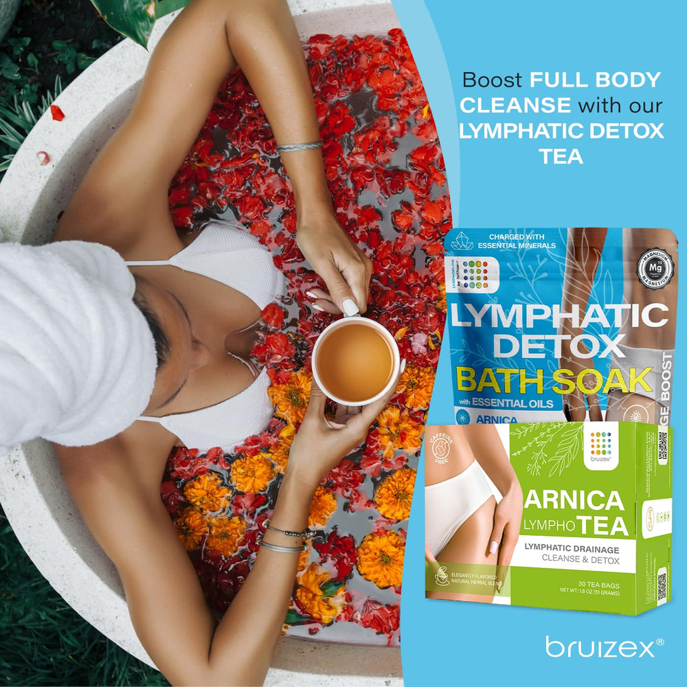 Bruizex sales de baño arnica lavanda efecto efervescente en el agua.