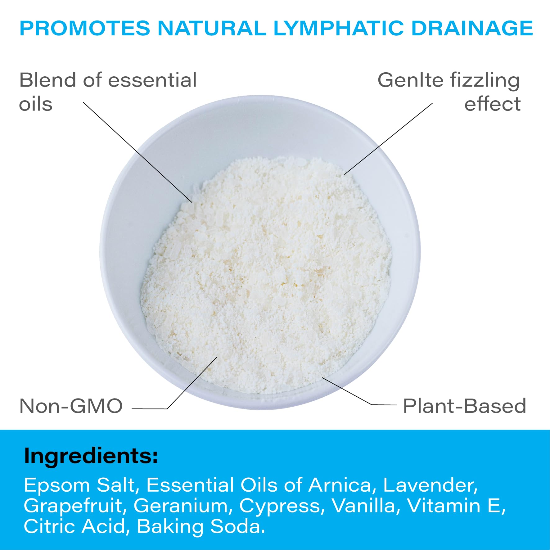 Bruizex sales de baño detox corporal con minerales para piel limpia.