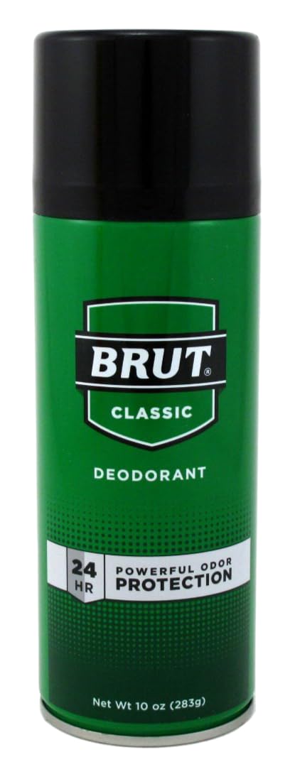 Brut Déodorant aérosol en lot de trois, prêt pour réapprovisionnement.