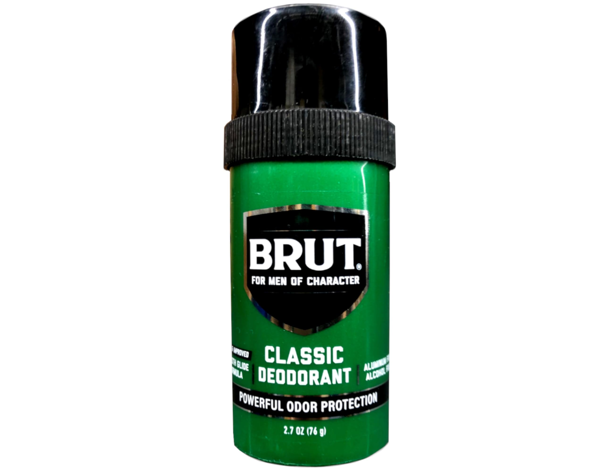 Brut desodorante sólido redondo para maleta y viaje cómodo.