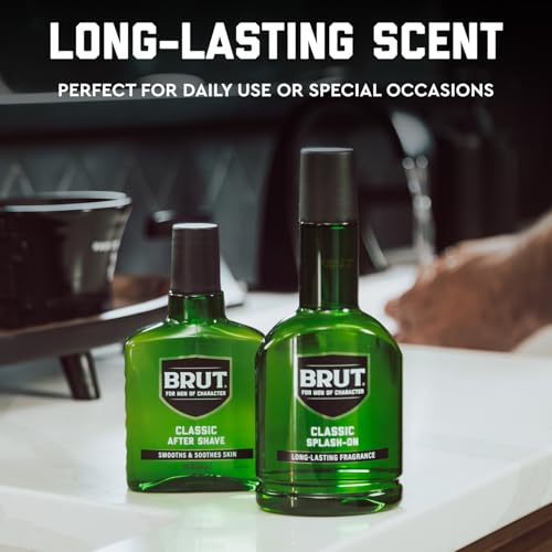 Notas especiadas de Brut Original, aroma cálido y masculino.