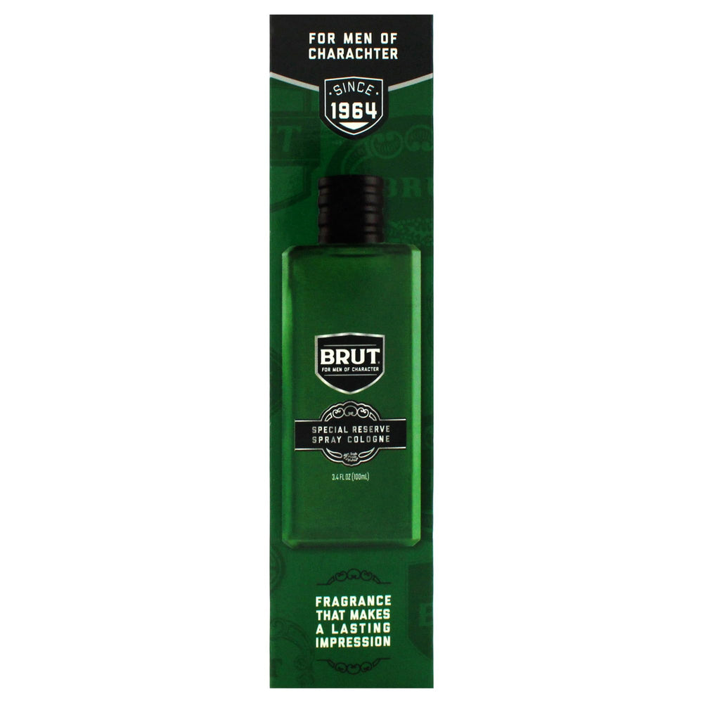 Brut Reserva Especial para hombres, acabado brillante en estante.