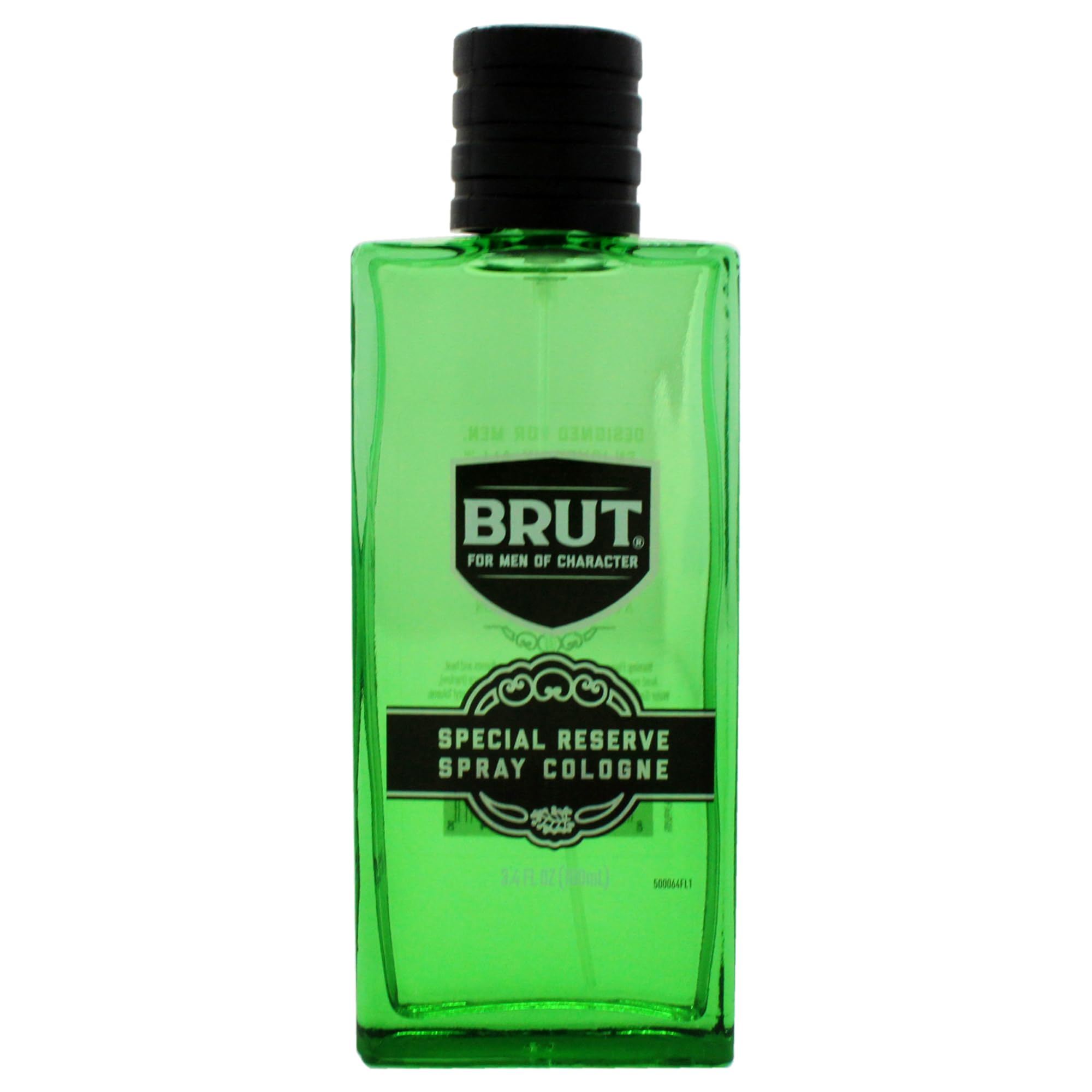 Brut Reserva Especial para hombres, aplicador de atomizador visible.