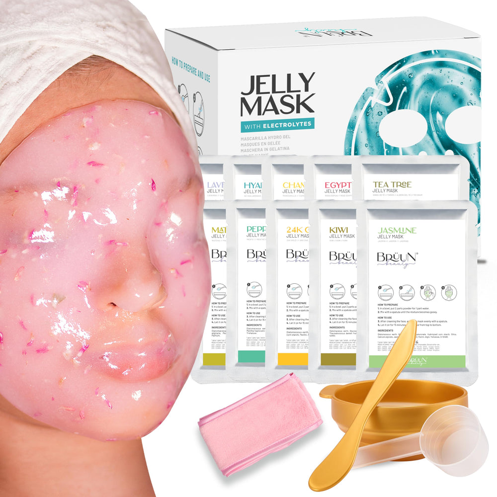 BRÜUN conjunto mascarilla gel despegable de modelado – textura suave para la piel