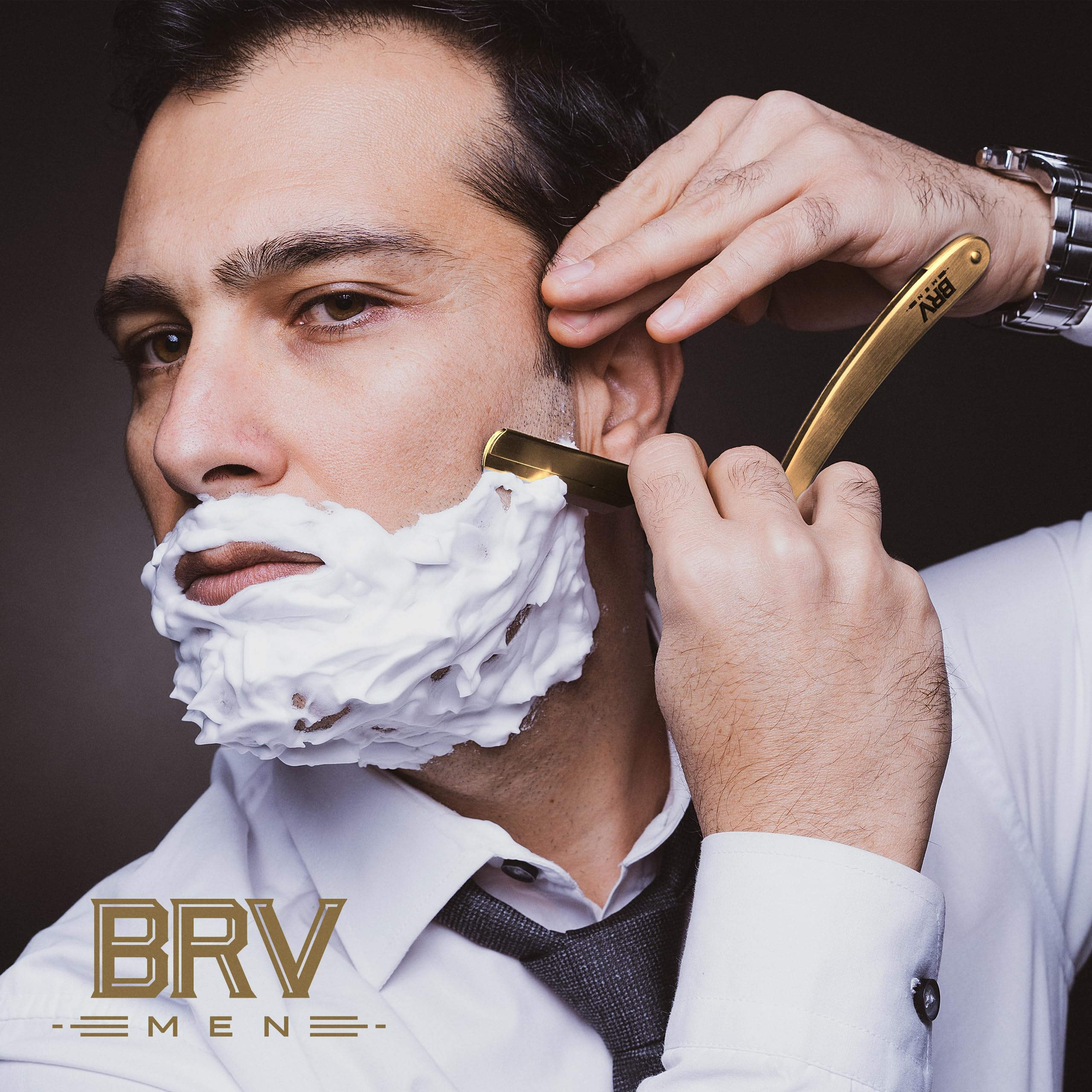 BRV MEN Afeitado cercano con control cómodo y seguro