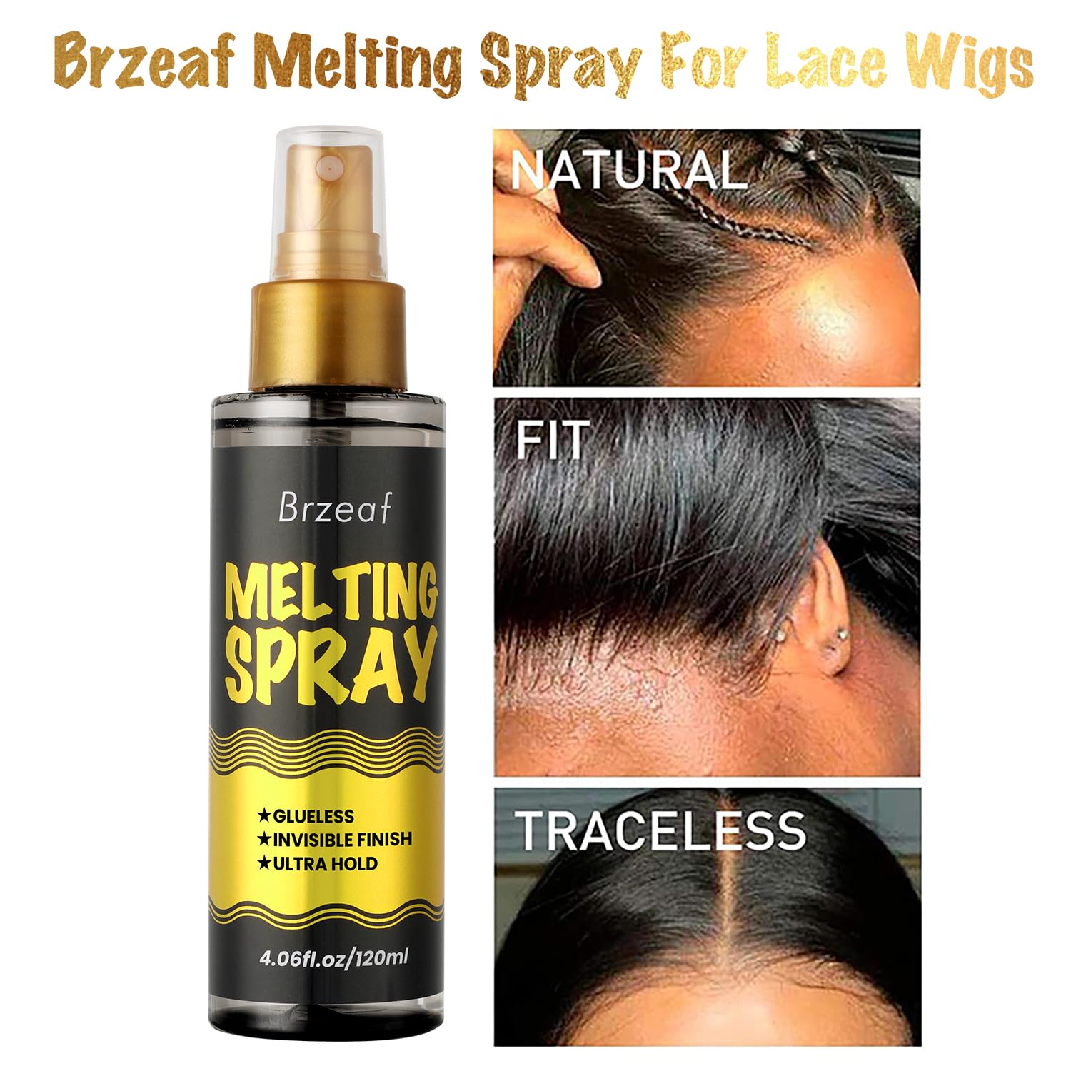 Brzeaf aerosol de fijación para encaje, fijación rápida sin residuo.