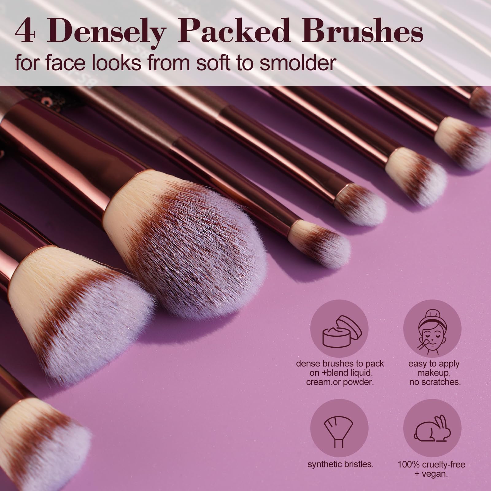 BS-MALL: brocha de rubor para un color natural y duradero.