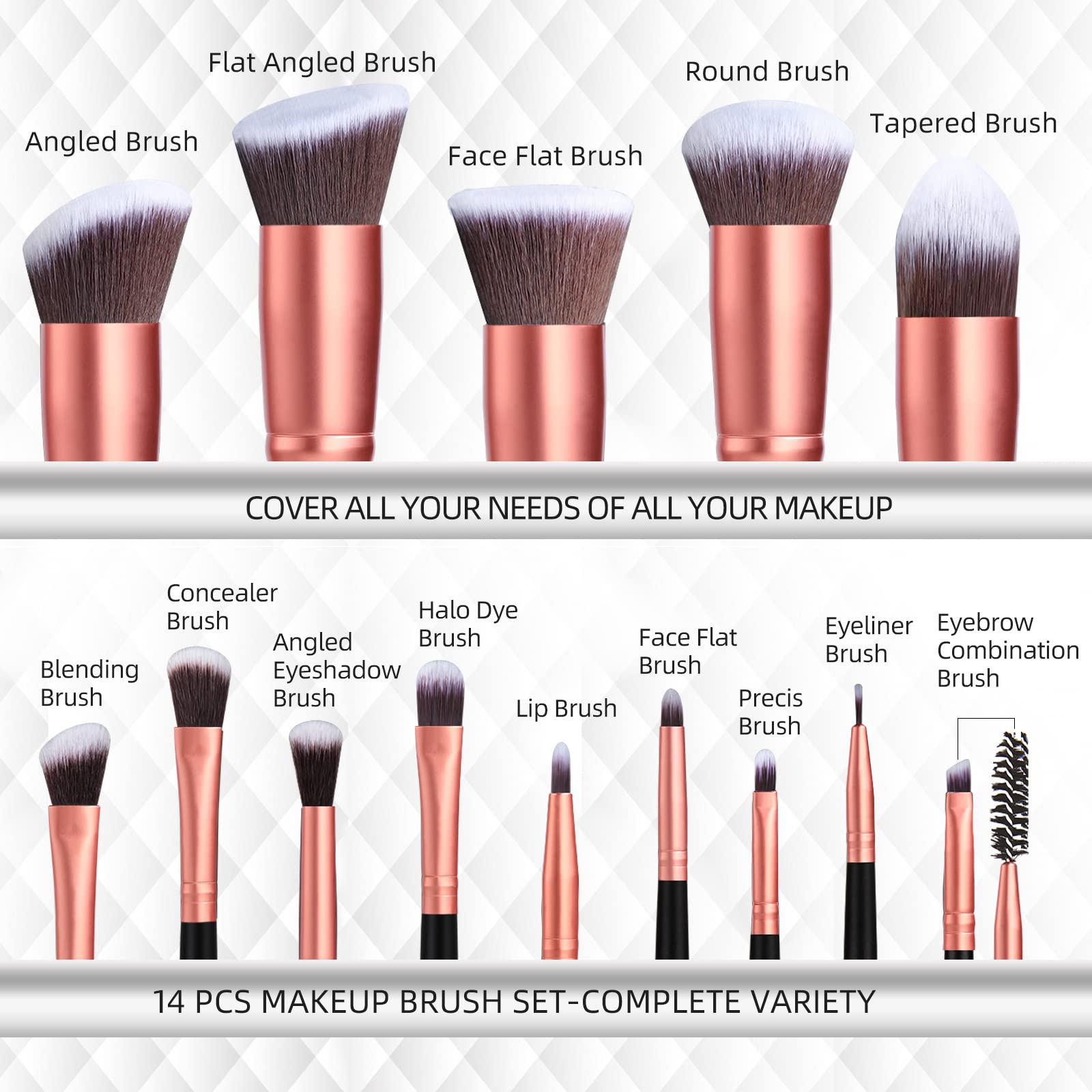 Brochas de sombras BS-MALL para difuminar colores con precisión