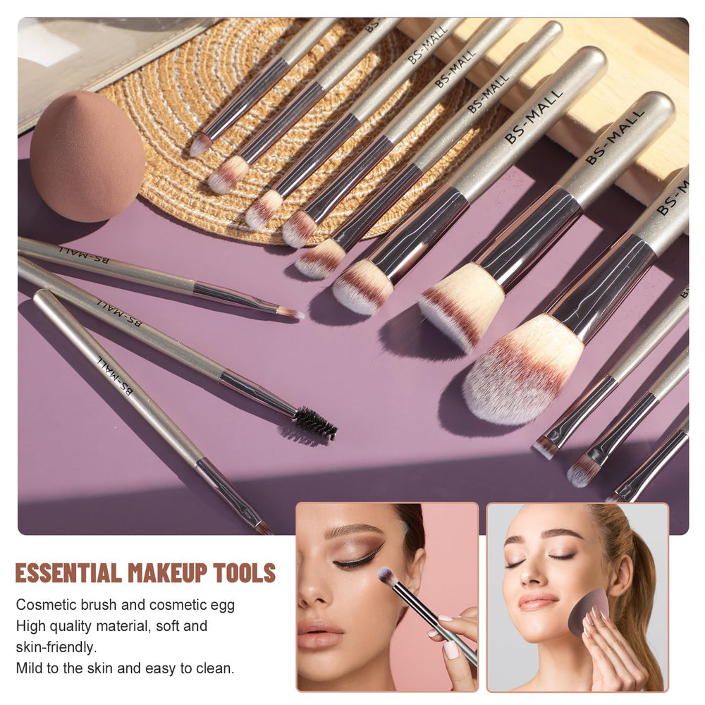 BS-MALL esponja de maquillaje para aplicación uniforme y rápida