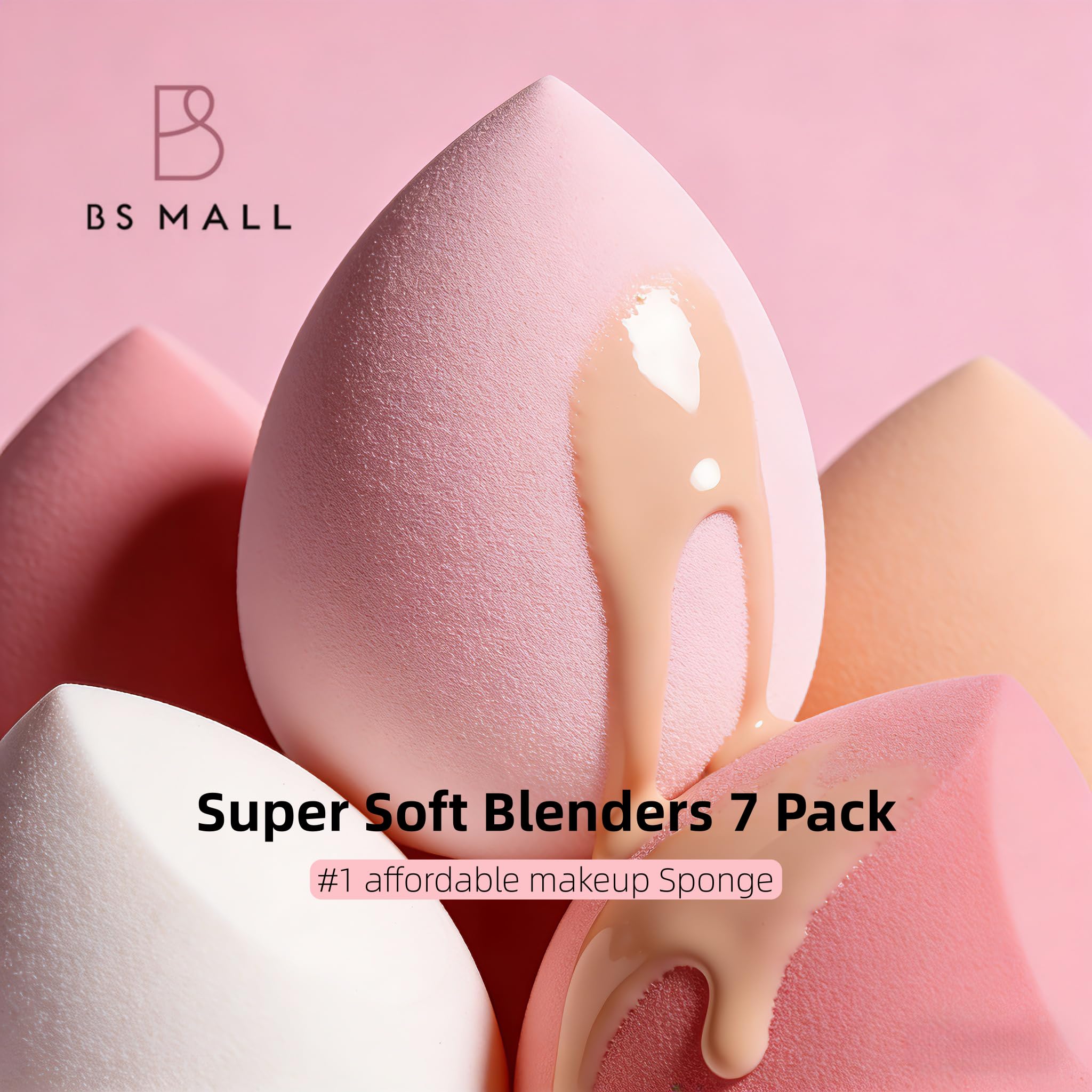 BS-MALL esponja maquillaje mini para retoques precisos durante el día.
