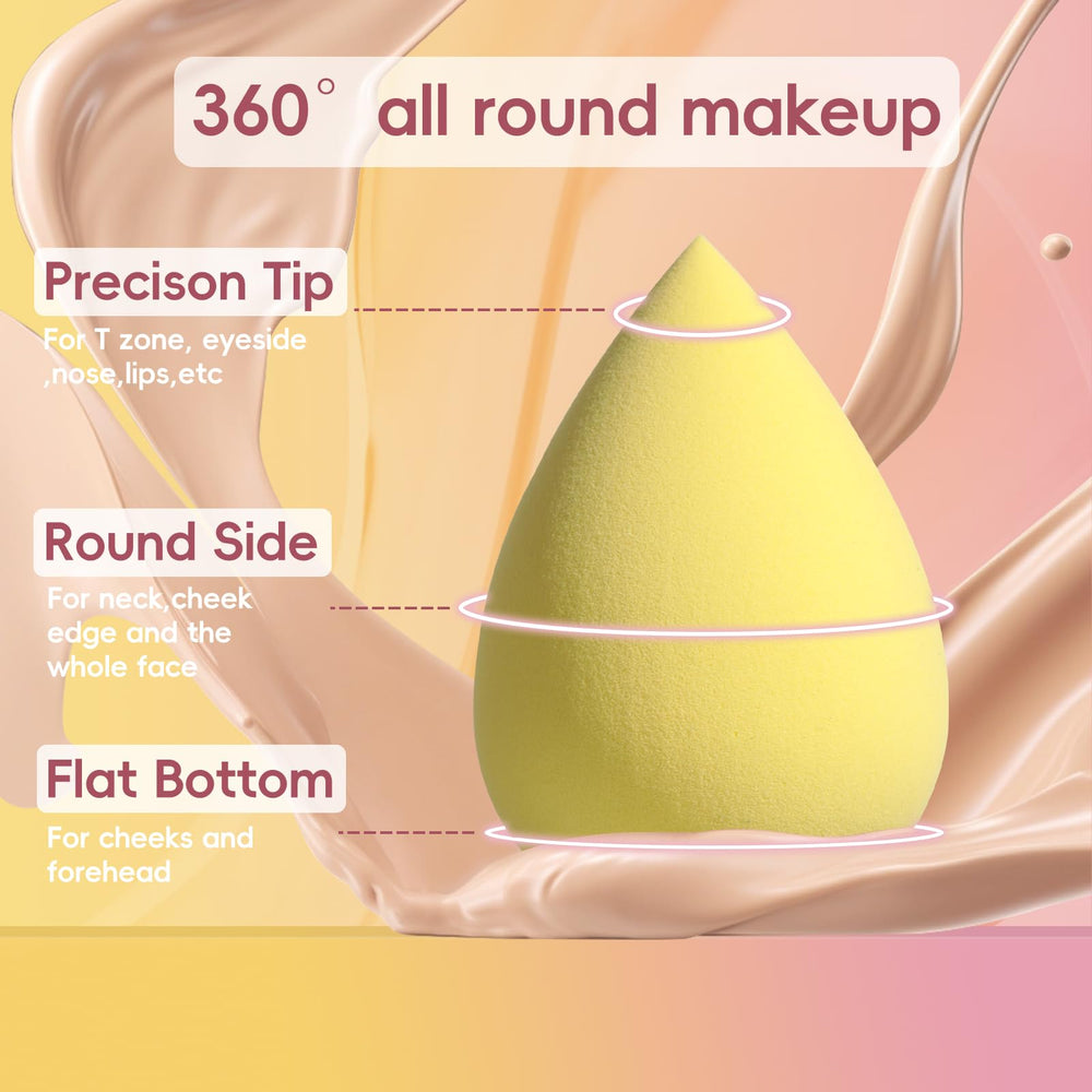 BS-MALL esponjas de maquillaje, cinco piezas para base y corrector.