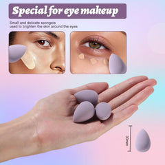 BS-MALL esponjas maquillaje textura suave sin latex para piel sensible
