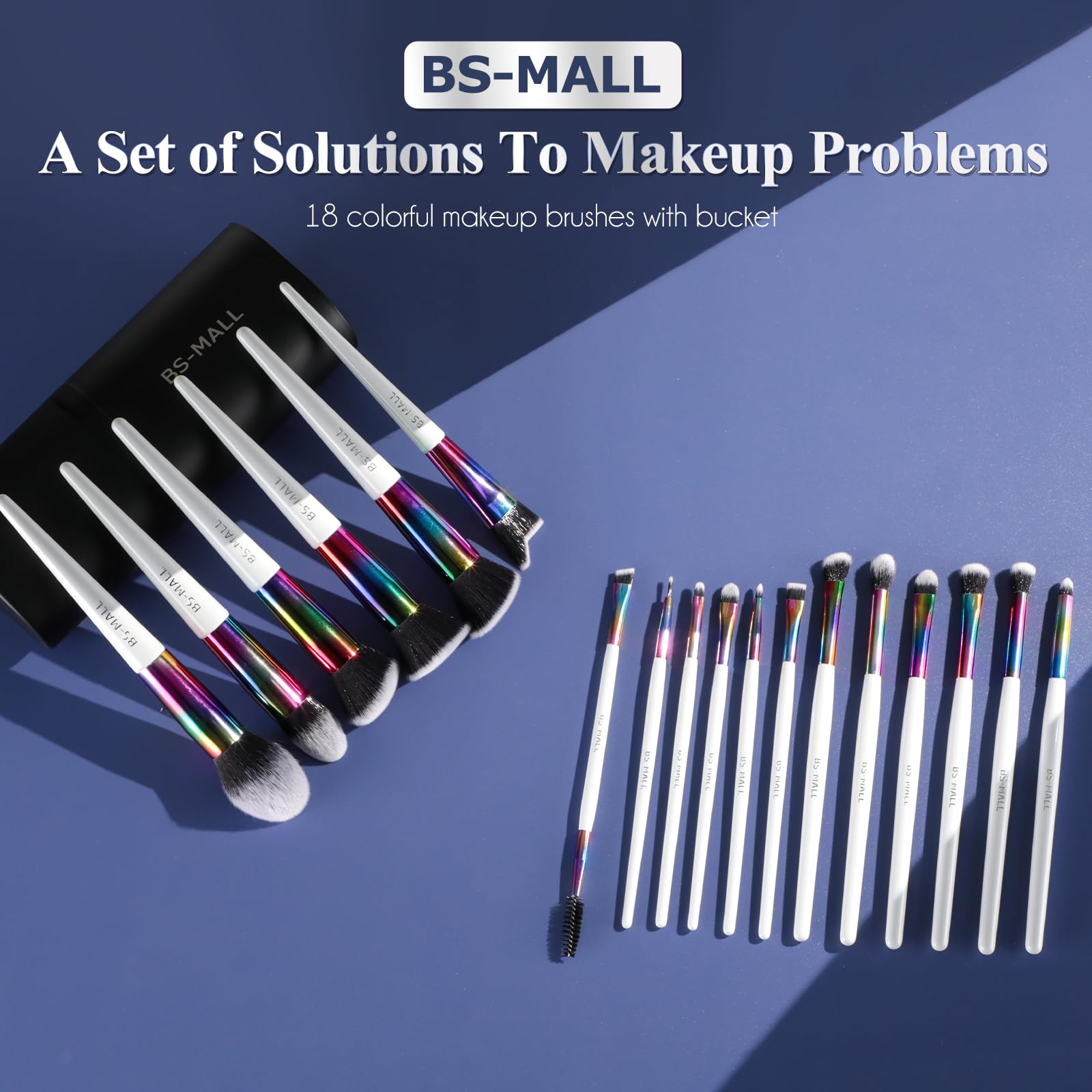 Estuche compacto BS-MALL para guardar brochas y retoques en movimiento.