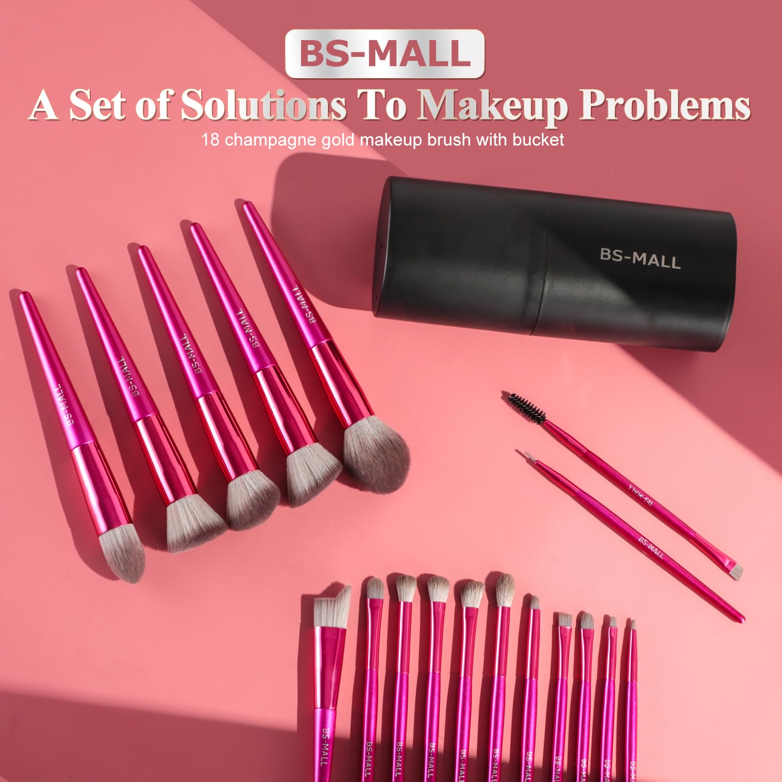BS-MALL estuche negro, almacenamiento compacto y organizado