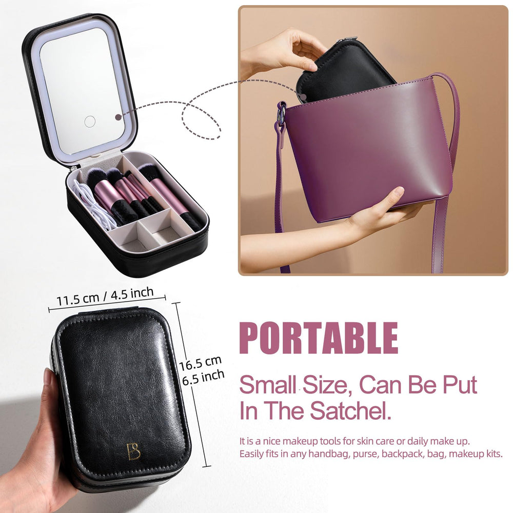 BS-MALL estuche de transporte mantiene las brochas organizadas para viajar
