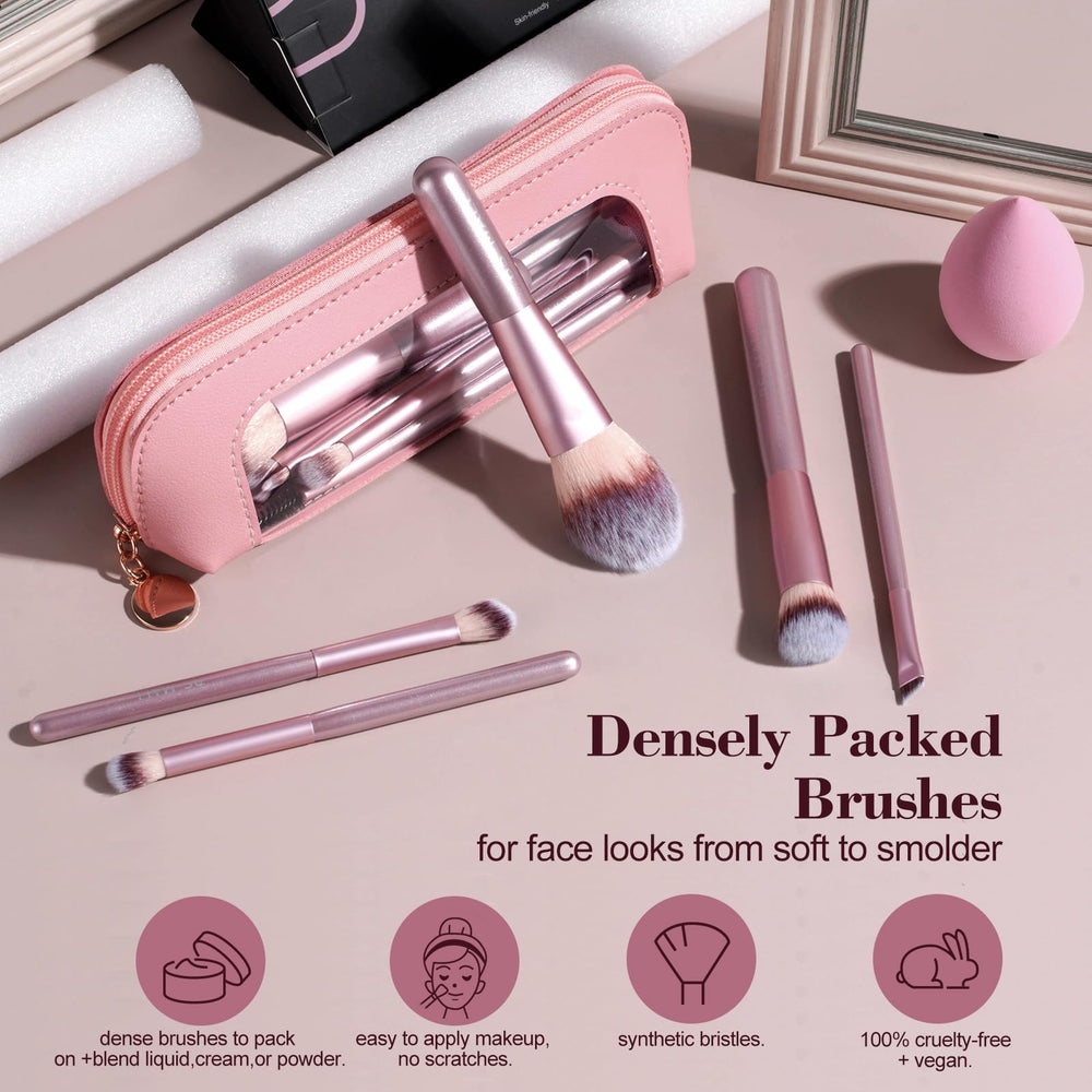 Brocha BS-MALL para sombras de ojos, difuminado suave y definido.
