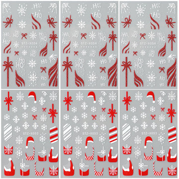 BSBTBZ motivos variados para uñas decoradas de Navidad