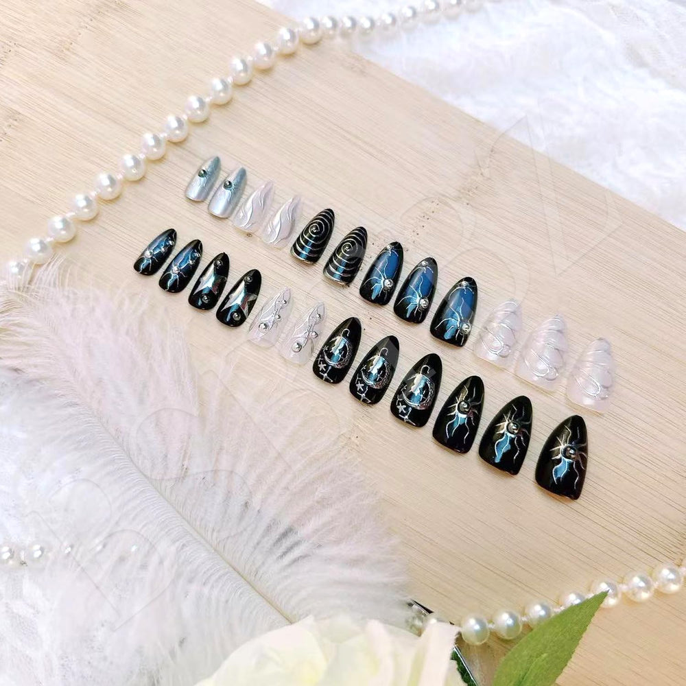 BSBTBZ kit de uñas con tapas adhesivas para manicura en casa.