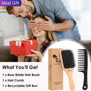Bsisme cepillo adecuado para diferentes tipos de cabello, peina sin esfuerzo.