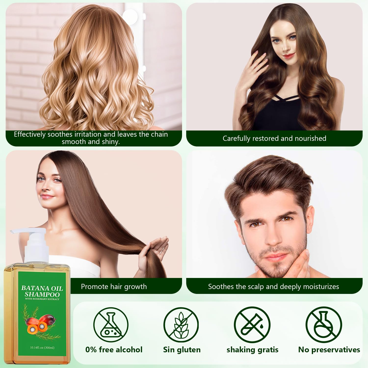 BSMAX Champú Control Frizz, reduce el encrespado para un look pulido.