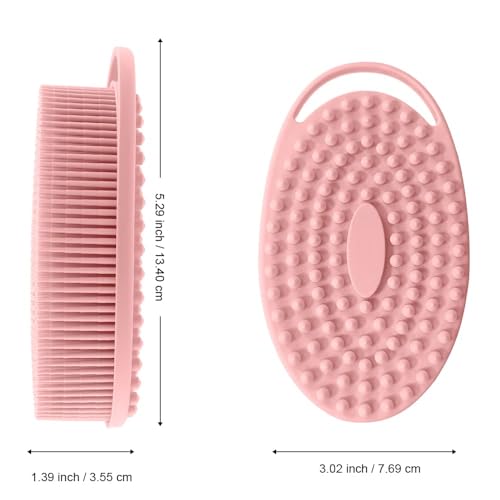 Bsofing esponja corporal silicona dorso-textura para estimular circulación.
