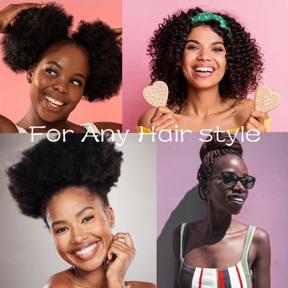 Bswox uso en peinado piña afro para volumen sin peso.
