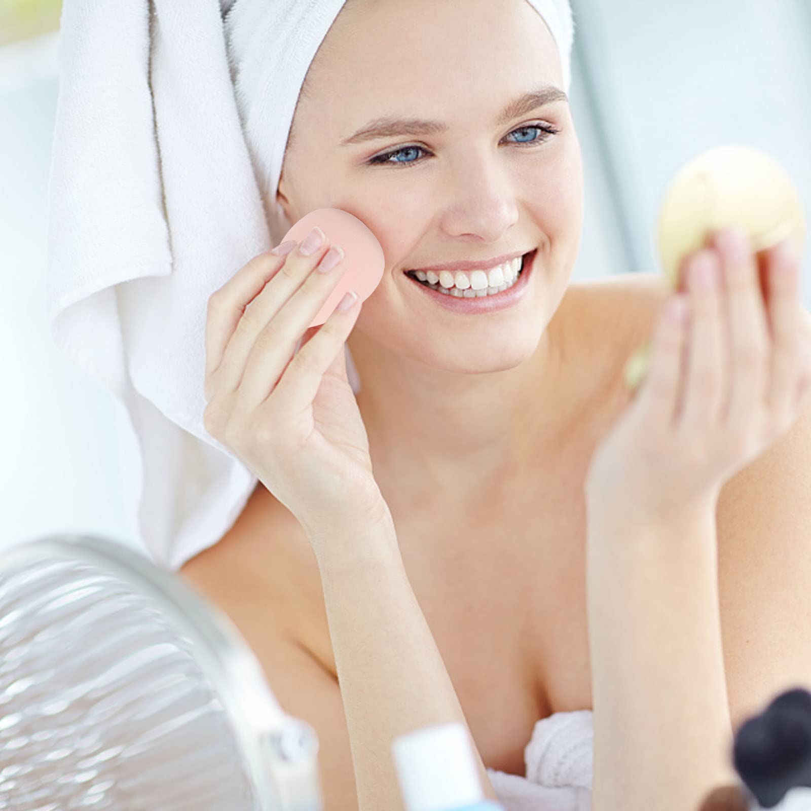 BTYMS esponja maquillaje fácil de limpiar y reutilizable.