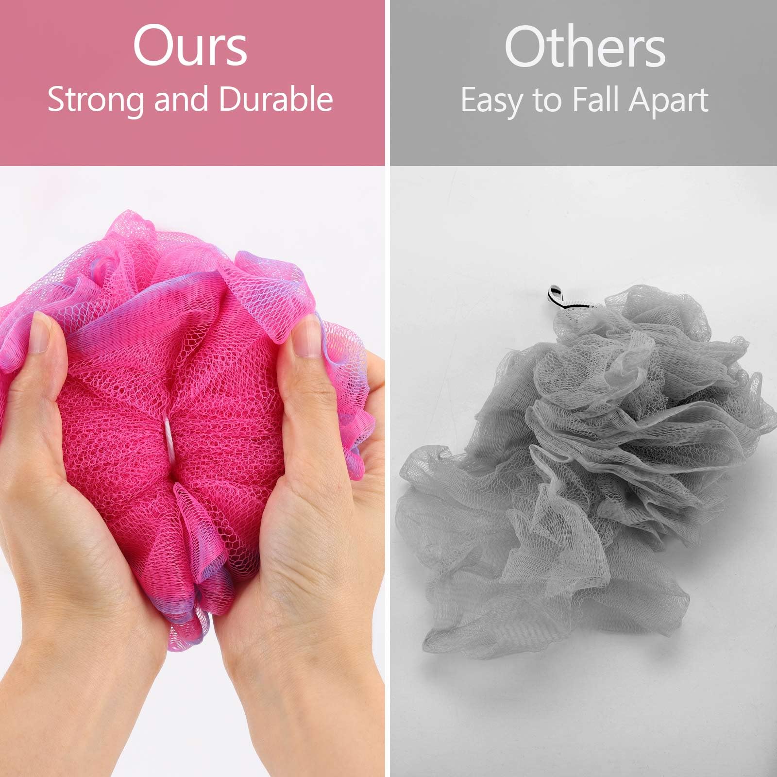 BTYMS lufa con cuerda trenzada para secar y colgar