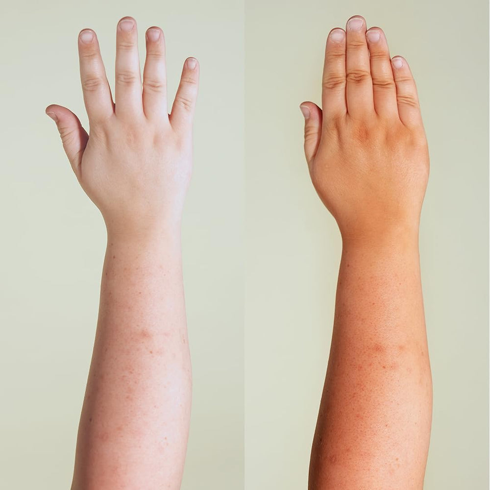 B.TAN aplicación fácil usa poca cantidad y difumina para acabado uniforme