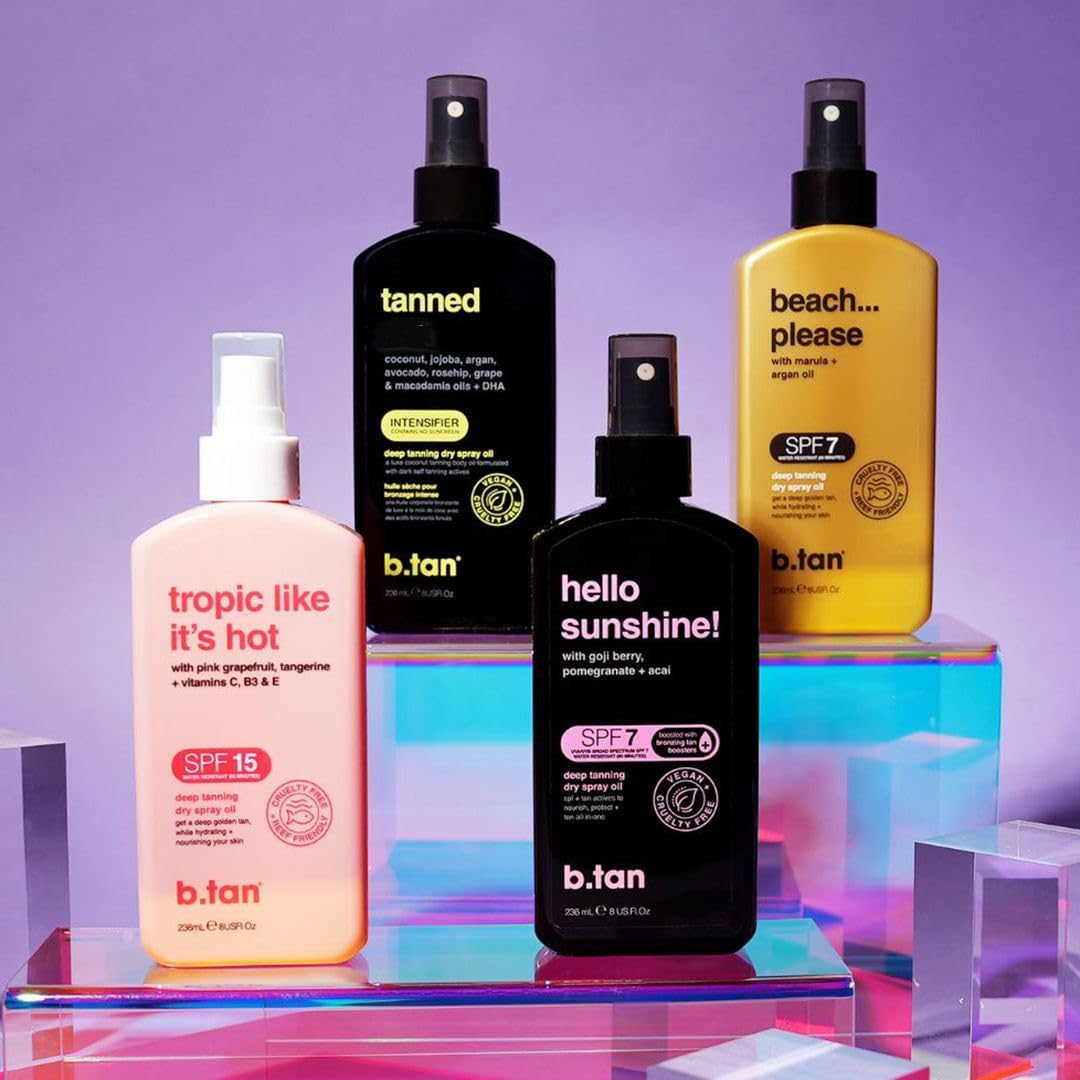 B.TAN body tan extender helps maintain a rich tan longer.