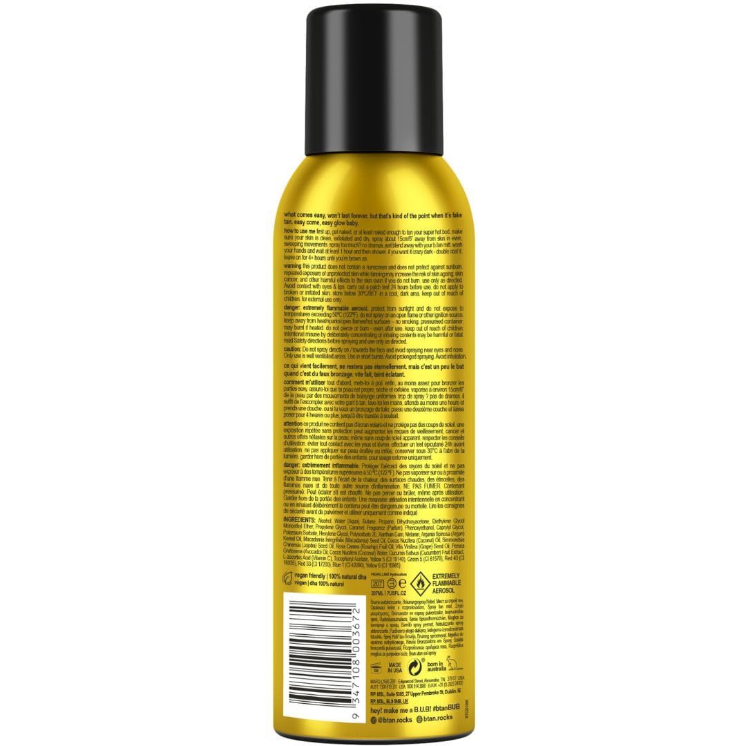 La botella de B.TAN permite bronceado facial y corporal en un solo envase.