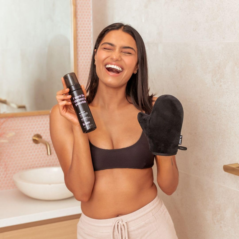 B.TAN Bronceado facial y corporal para rostro y cuerpo.